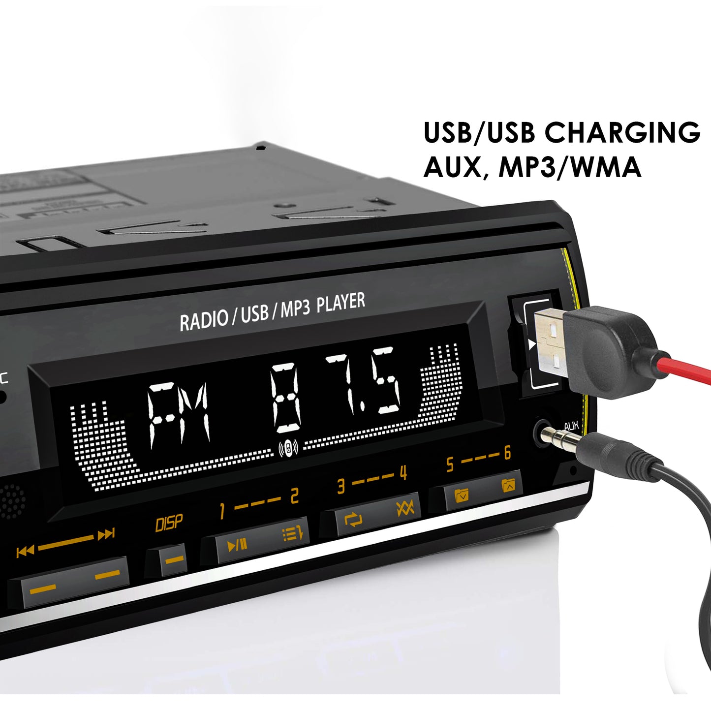 THE EDEN SERIES CAR FM STEREO AND USB PLAYER MG-FM 6