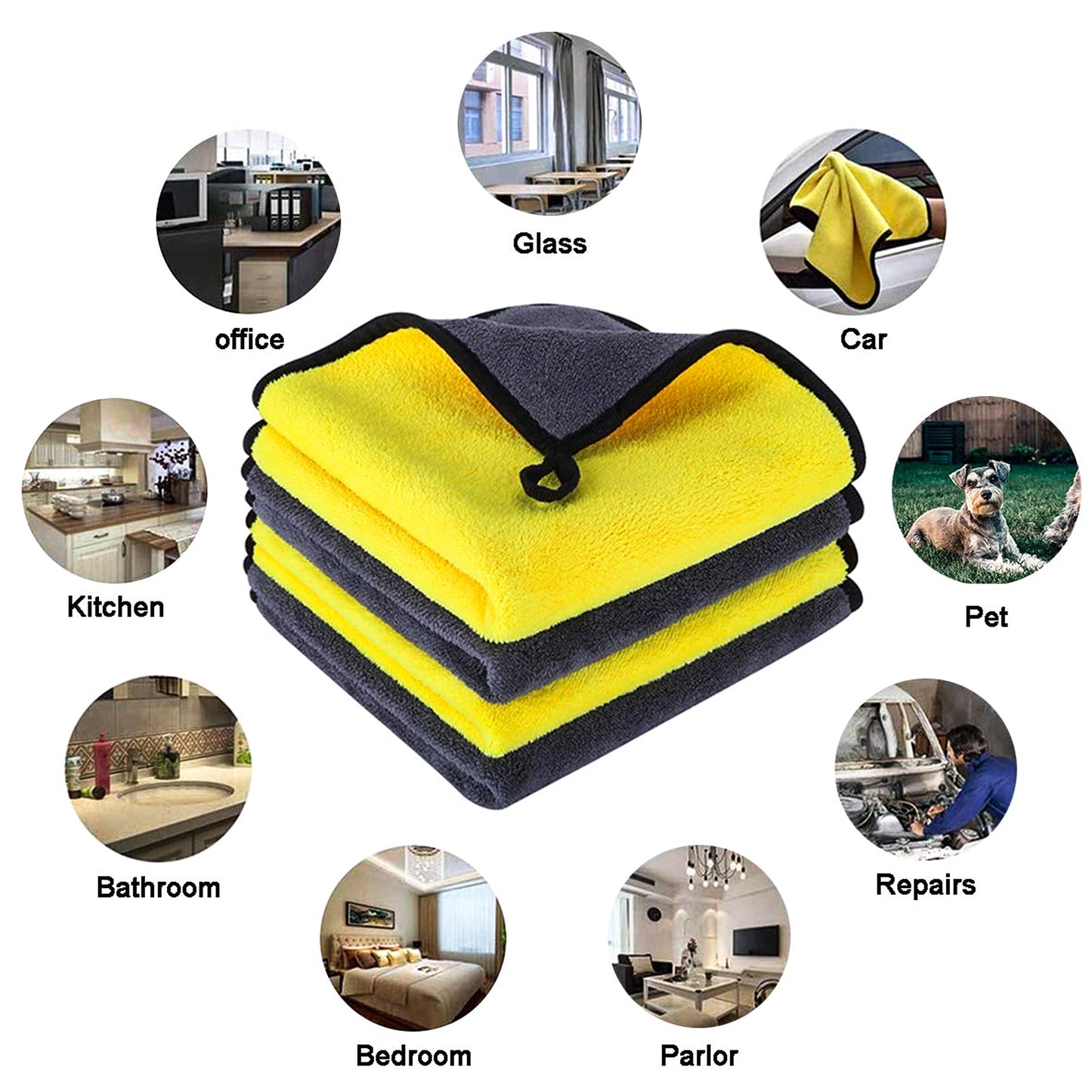THE YELLOW TOWEL FOR CAR 40X40CM