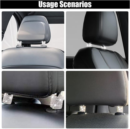 THE CAR DECOR HEADREST COLLAR RINGS (PACK OF 4)
