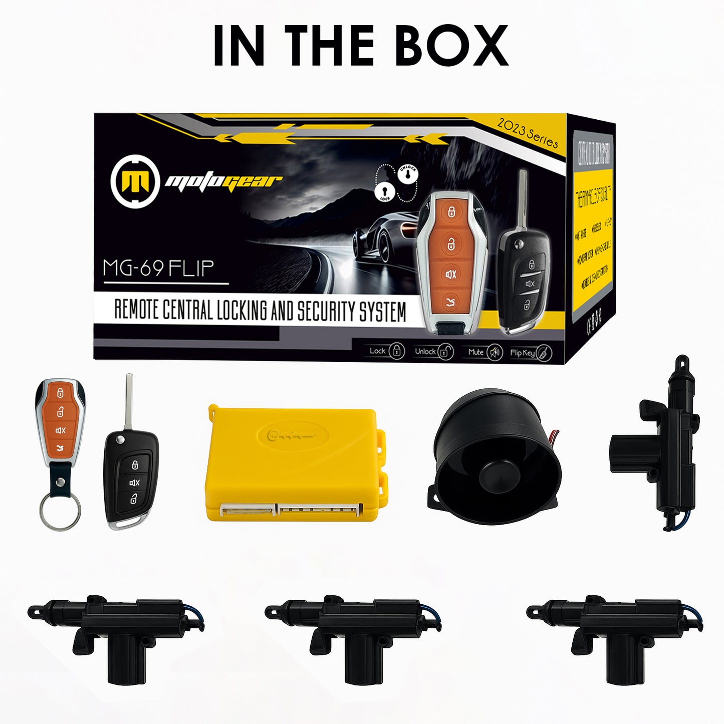 THE CAR 4 DOOR CENTRE LOCK MG-69 FLIP