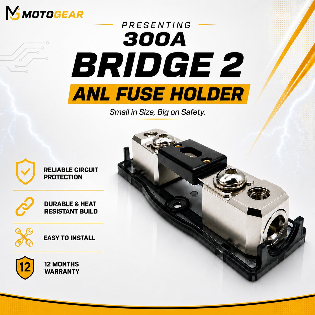 MOTOGEAR Bridge-2 300A ANL Fuse Holder