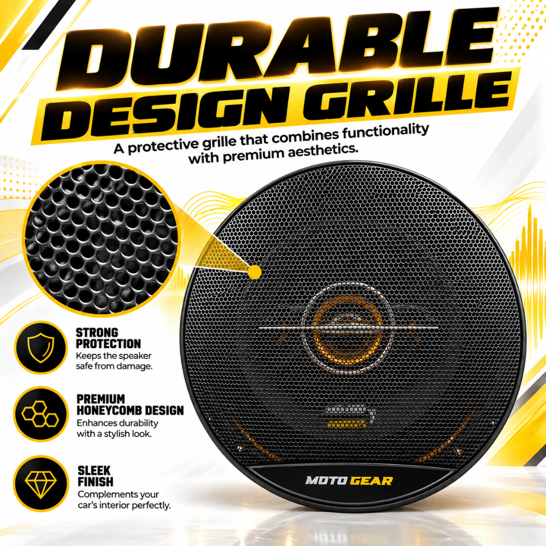 MOTOGEAR 6.5 Inch 30W RMS Sound Shack 7 Mid Range Car Speaker (Pack of 2)