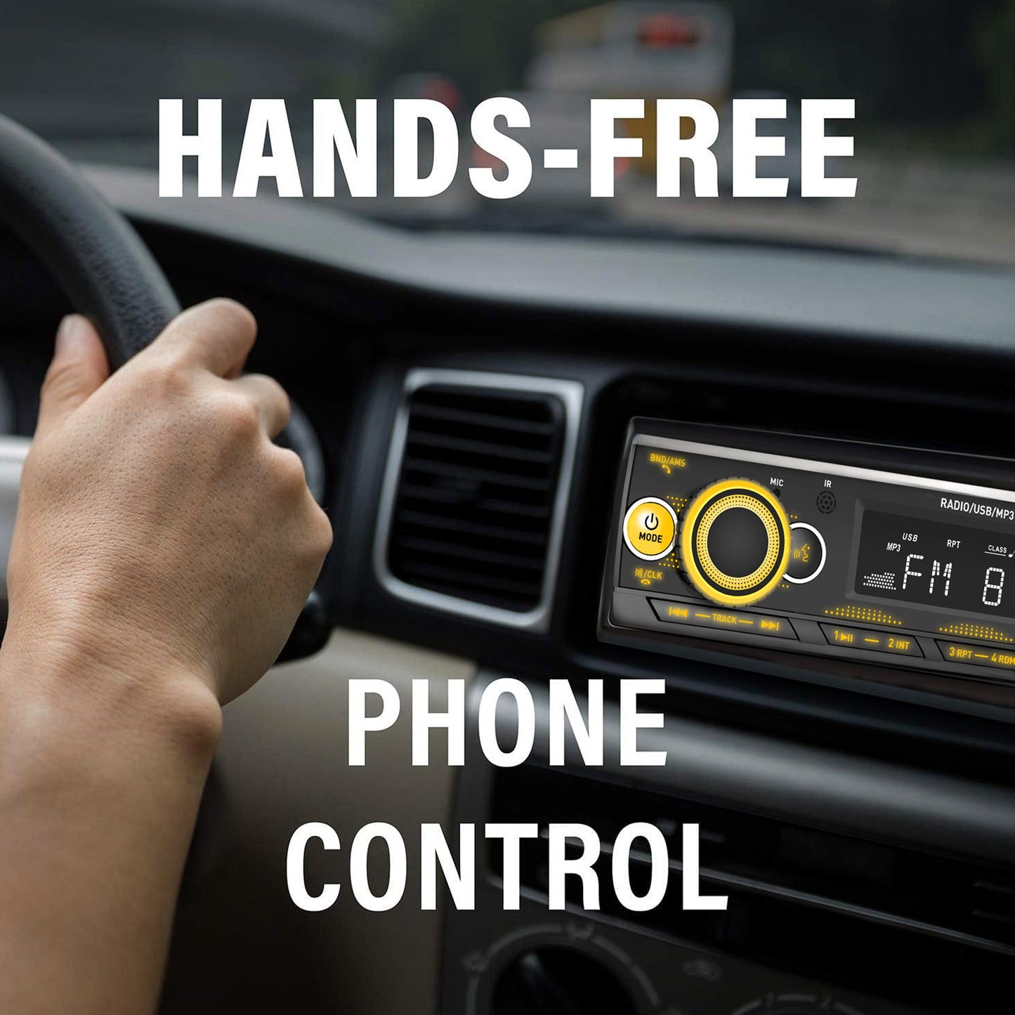THE HASSLER SERIES CAR FM STEREO AND USB PLAYER MG-FM 4