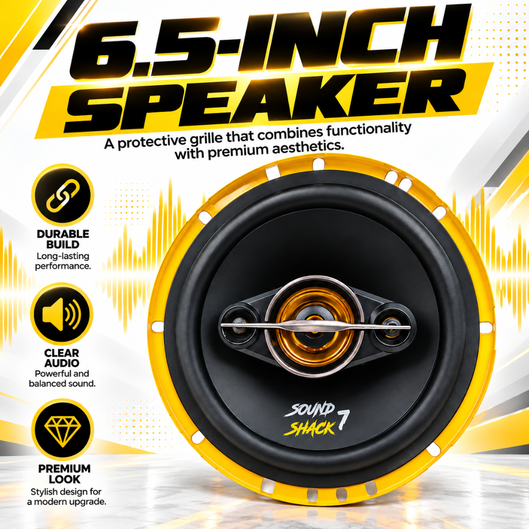 MOTOGEAR 6.5 Inch 30W RMS Sound Shack 7 Mid Range Car Speaker (Pack of 2)