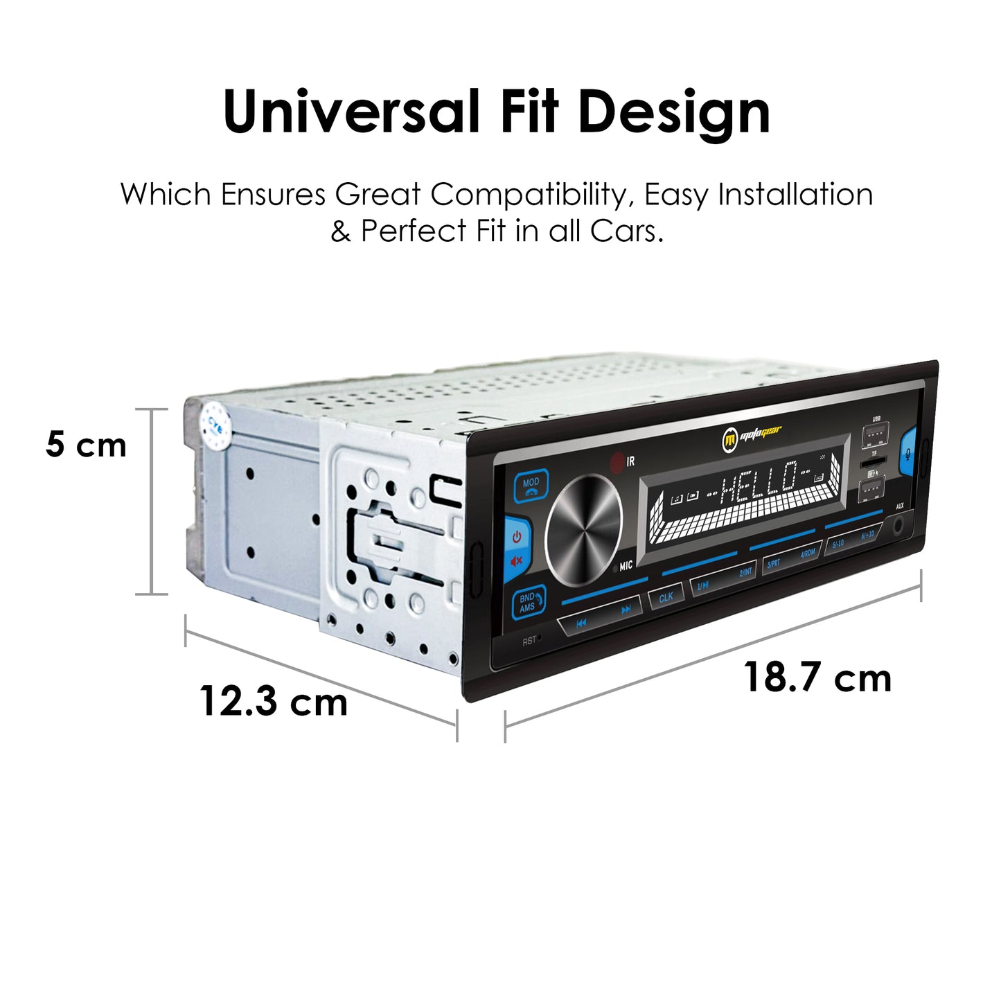 THE SIENA SERIES CAR FM STEREO AND USB PLAYER MG-FM 5