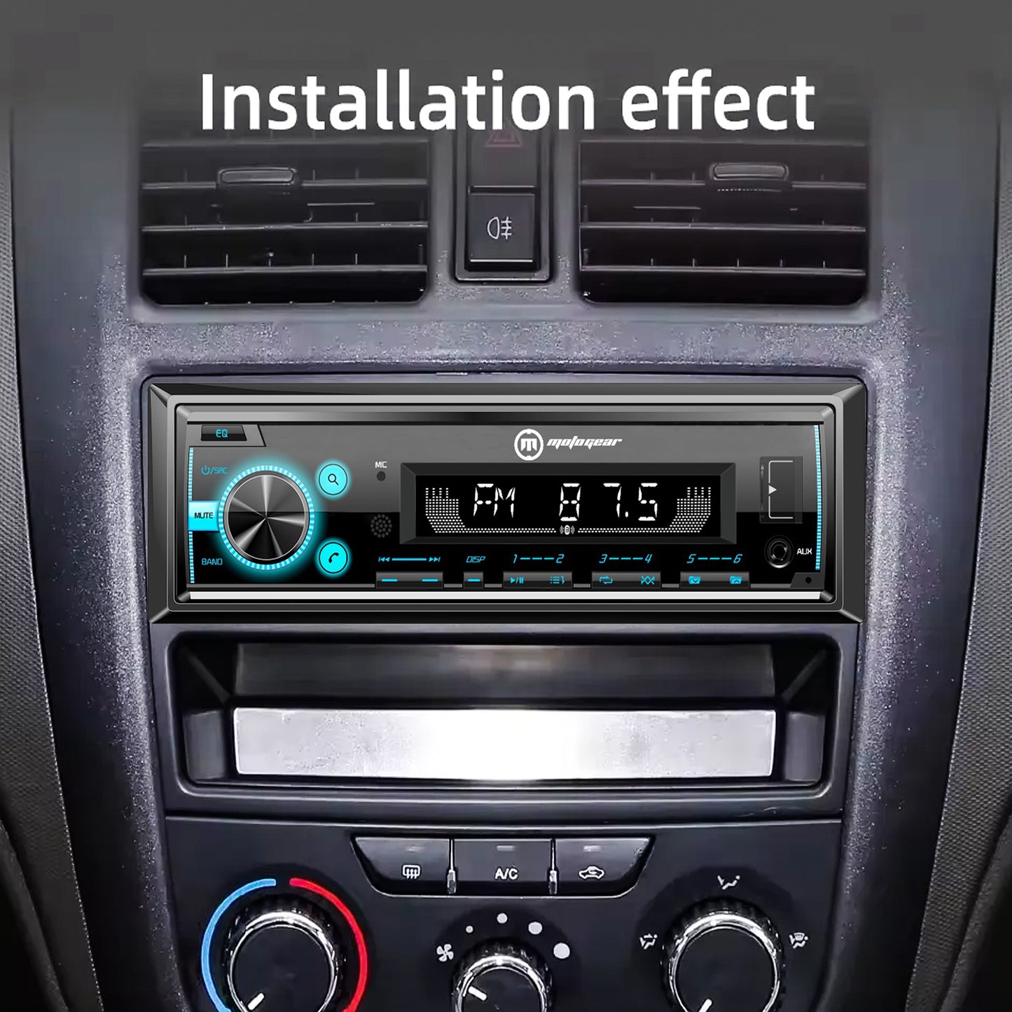 THE EDEN SERIES CAR FM STEREO AND USB PLAYER MG-FM 6