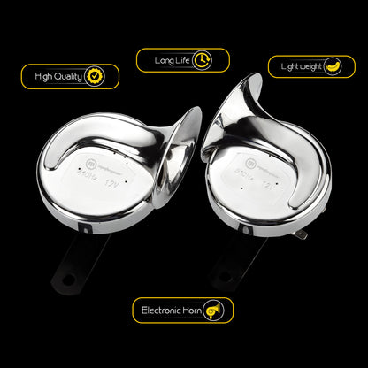 THE CHROME FINISHED CAR HORNS MG-51