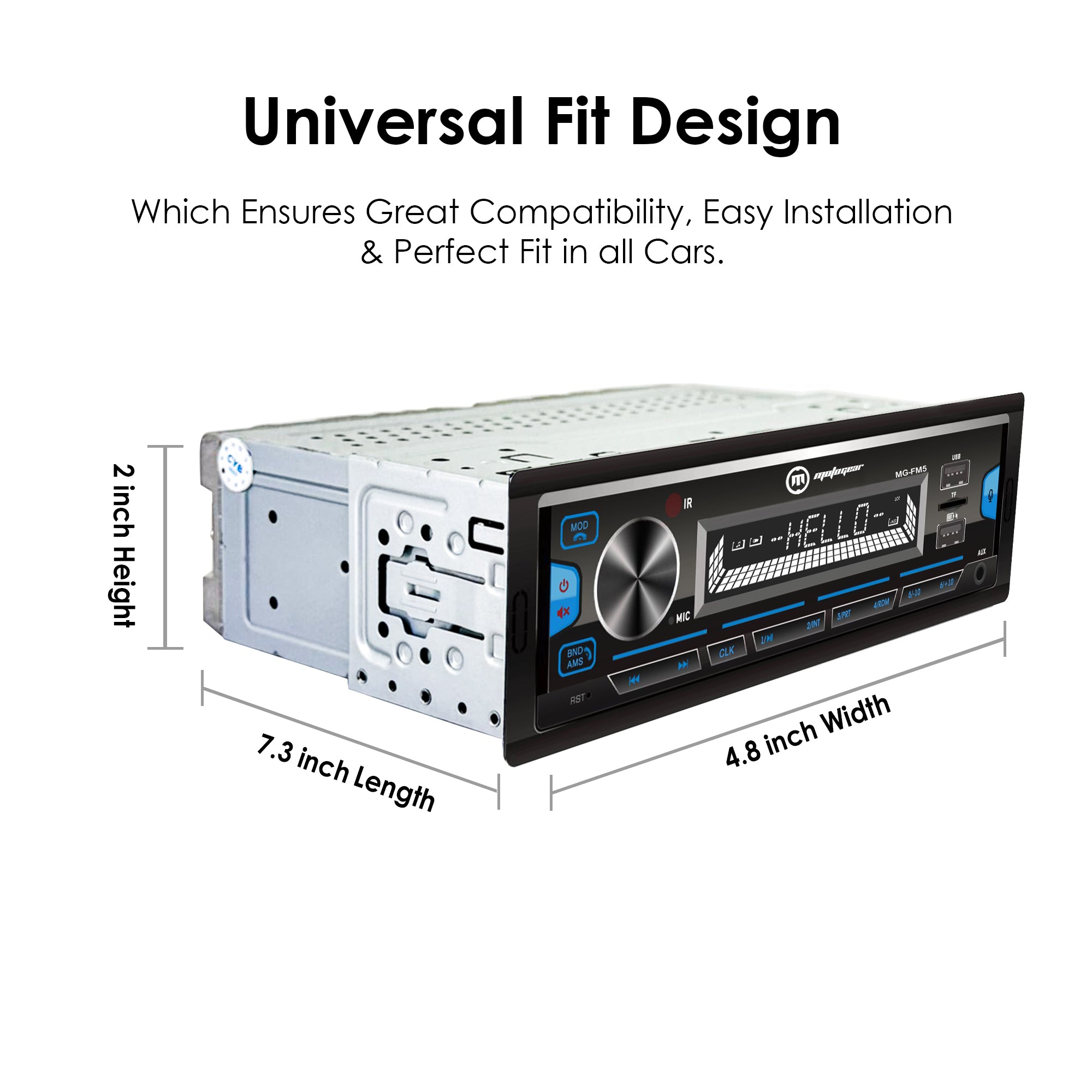 THE SIENA SERIES CAR FM STEREO AND USB PLAYER MG-FM 5