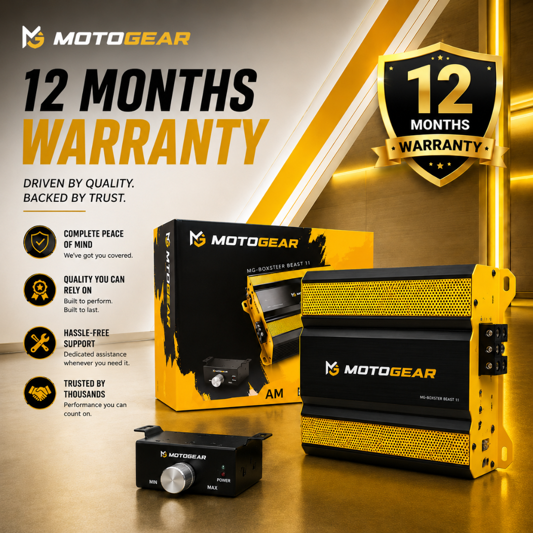 MOTOGEAR Boxster Beast 11 1200W RMS 4 Channel Class AB Power Amplifier