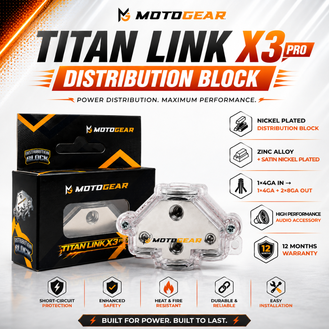 MOTOGEAR Titan Link X3 Pro 4GA Power Distribution Block (Pack of 1)