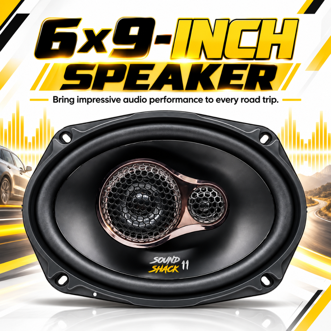 MOTOGEAR 6x9 Inch 60W RMS Sound Shack 11 Oval Car Speaker (Pack of 2)