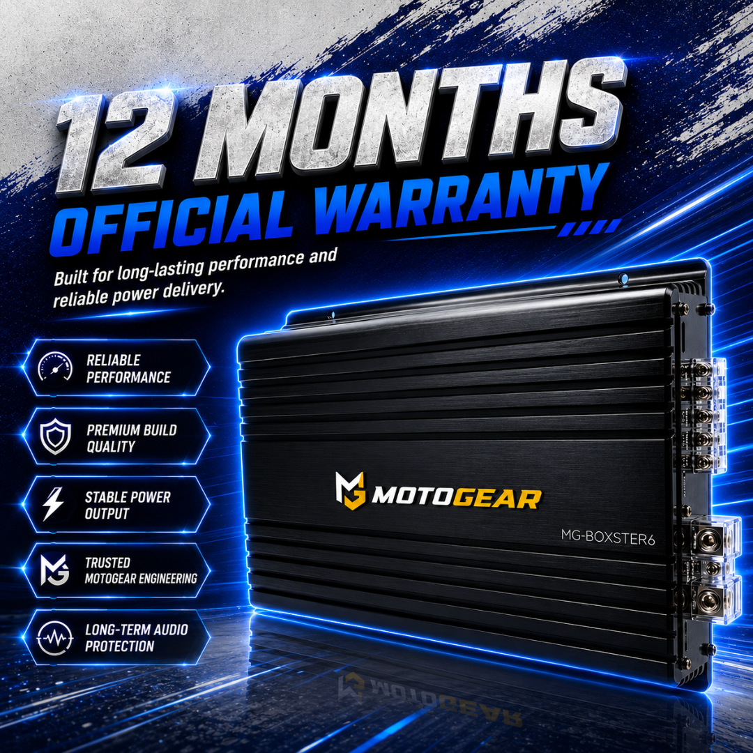 MOTOGEAR Boxster-6 2400W RMS Mono Block Class D Power Amplifier