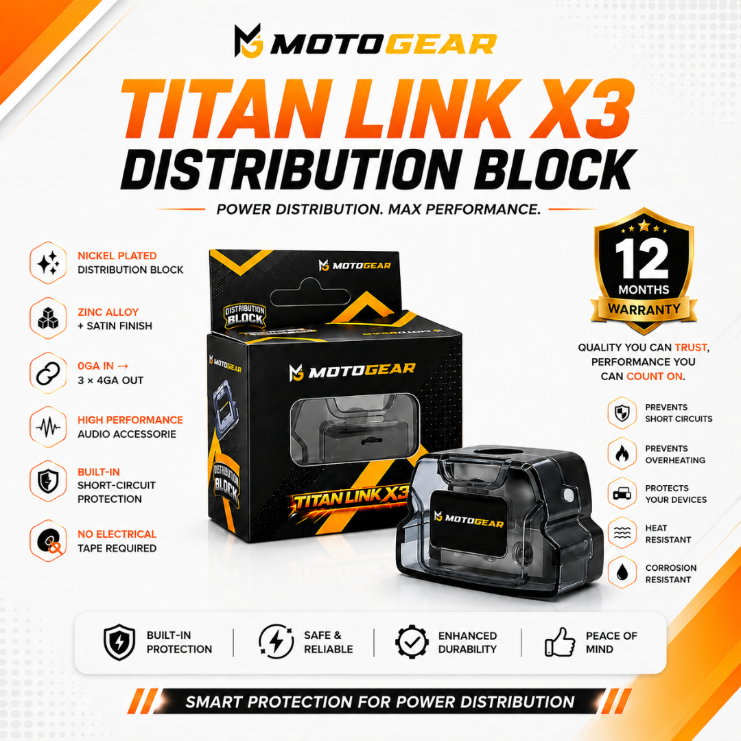 MOTOGEAR Titan Link X3 0GA to 3x4GA Distribution Block (Pack of 1)