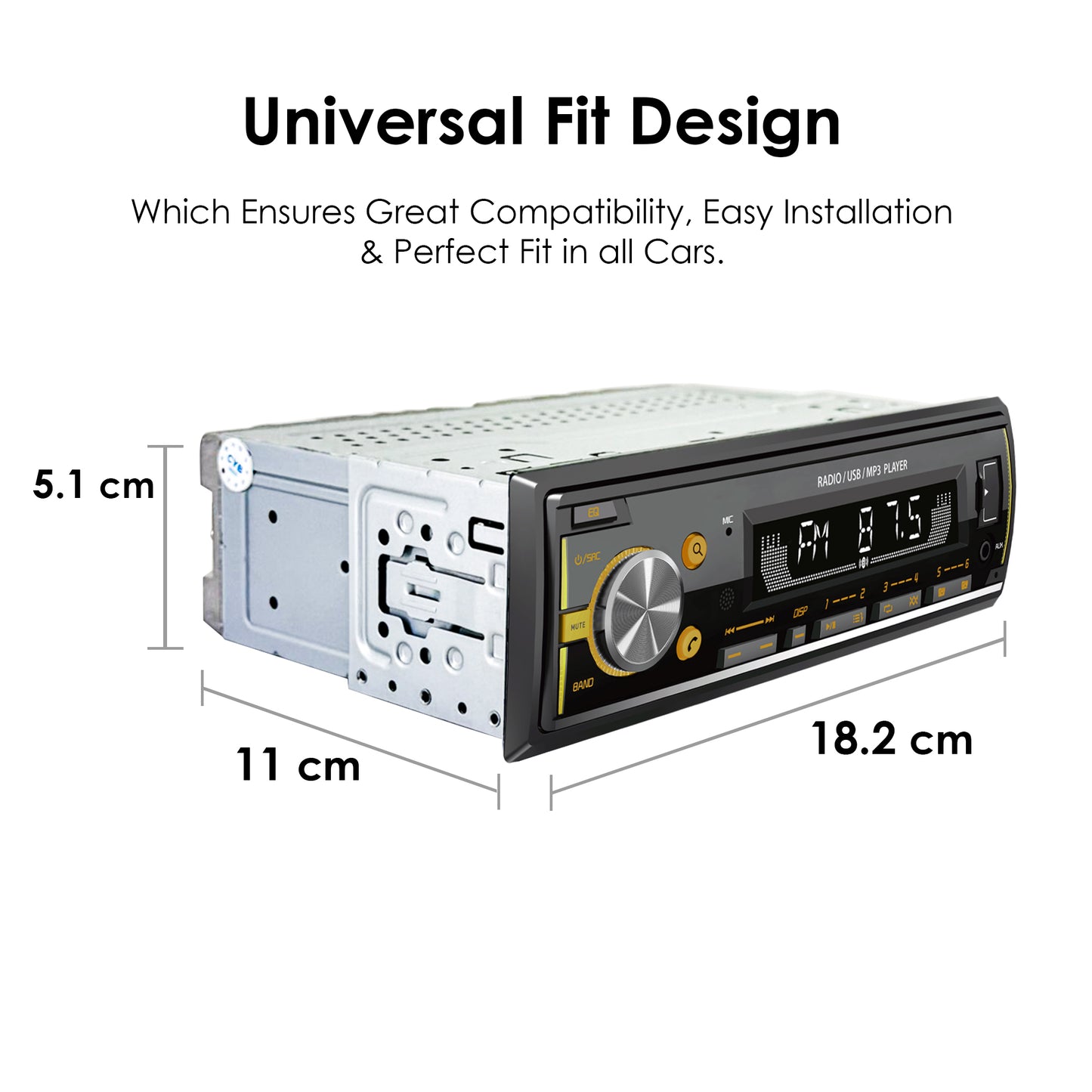 THE EDEN SERIES CAR FM STEREO AND USB PLAYER MG-FM 6