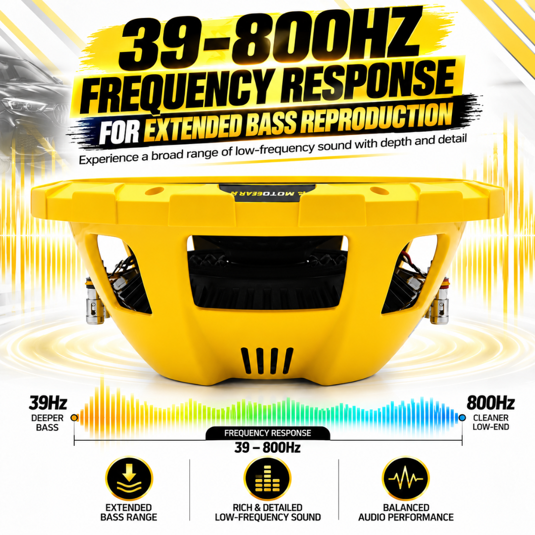 MOTOGEAR Soccer 12 750W 12 Inch Car Subwoofer (Pack of 1)