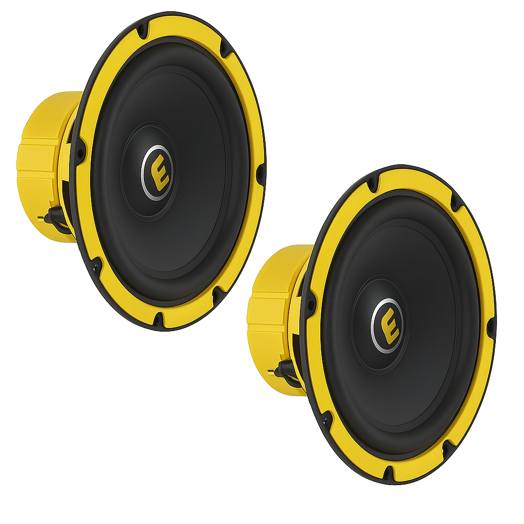 THE 6 INCH COMPONENT SPEAKERS WITH TWITTERS (Pack of 2)