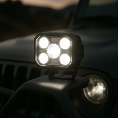 The Night Riders Series LED Auxiliary Light 130W – Car & Bike Driving Fog Light (Set of 2)