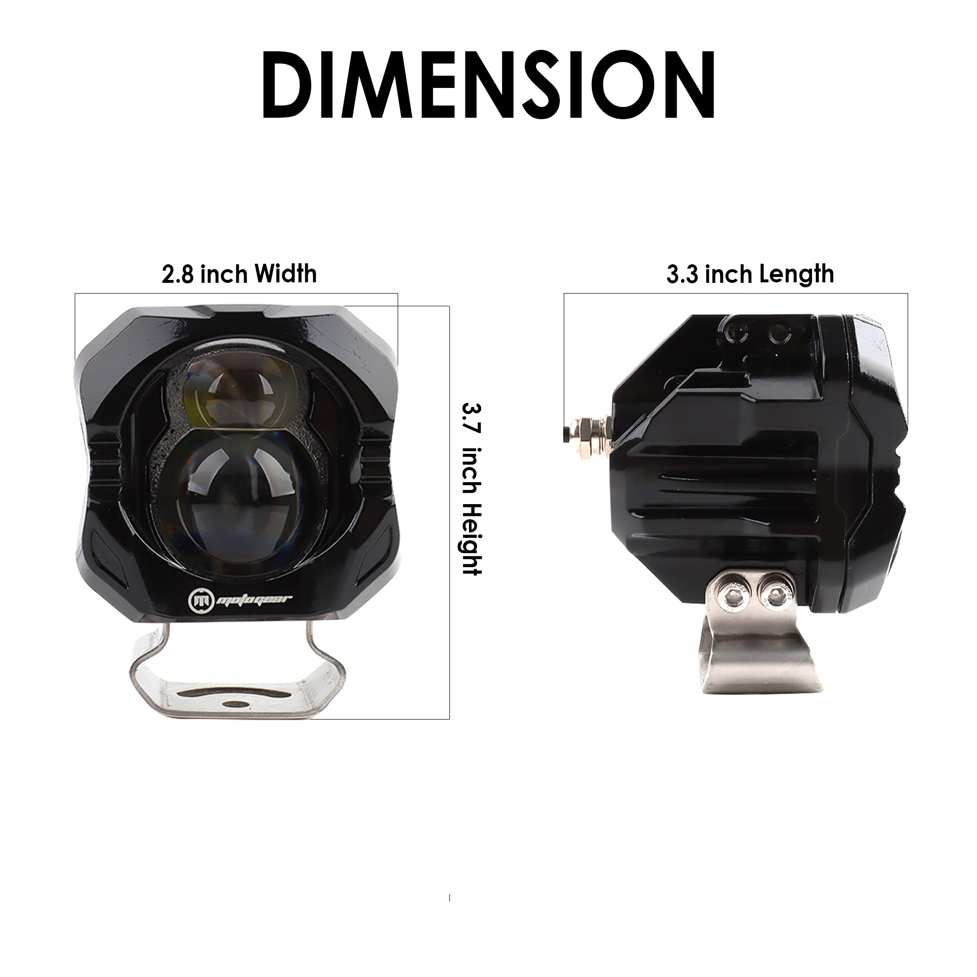 MOTOGEAR LUX01 90W 3 Inch LED Auxiliary Fog Light