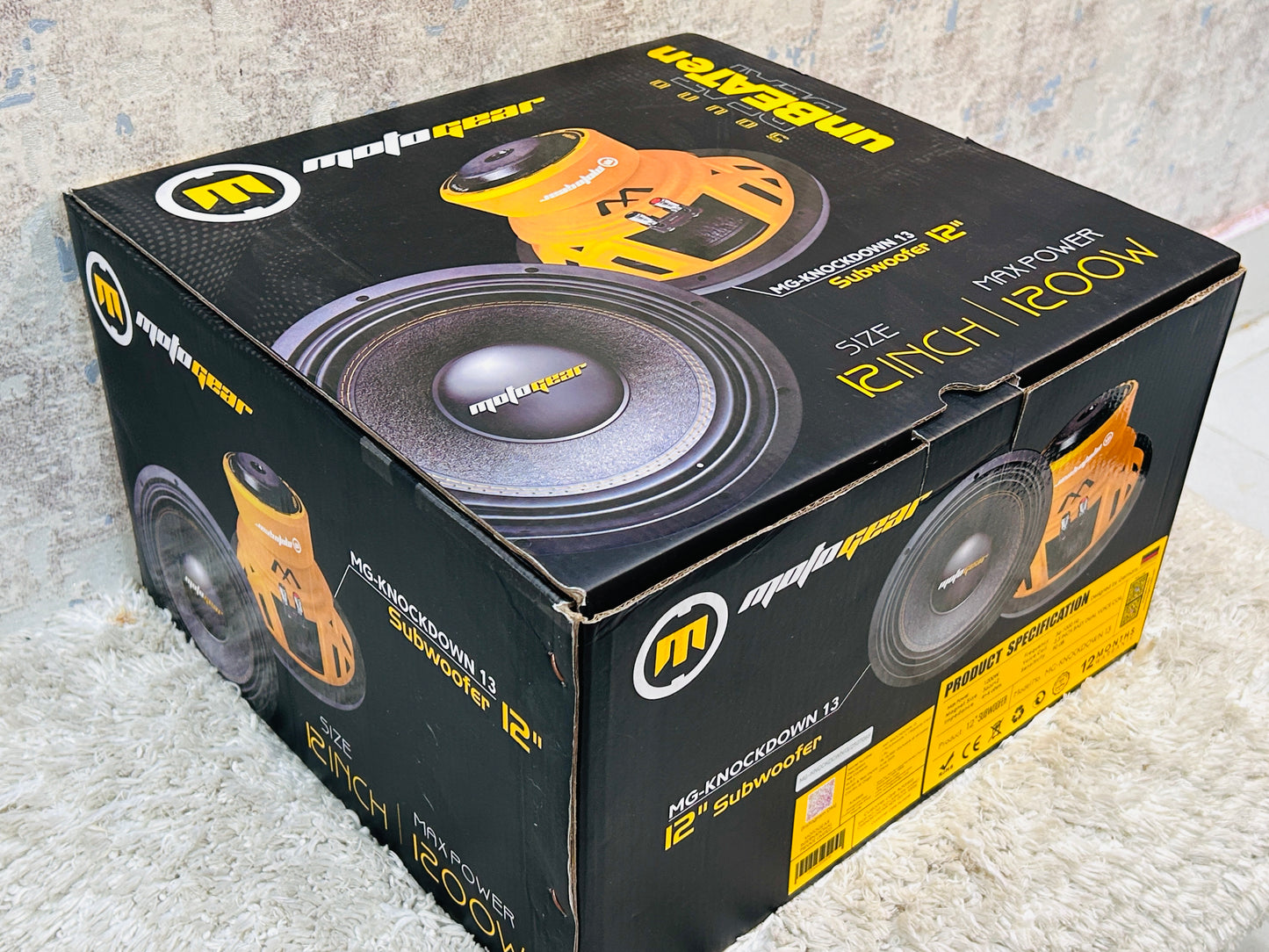 THE 12 INCH CAR SUBWOOFER MG-KNOCKDOWN13 (Pack of 1)