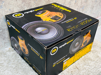 THE 12 INCH CAR SUBWOOFER MG-KNOCKDOWN13 (Pack of 1)