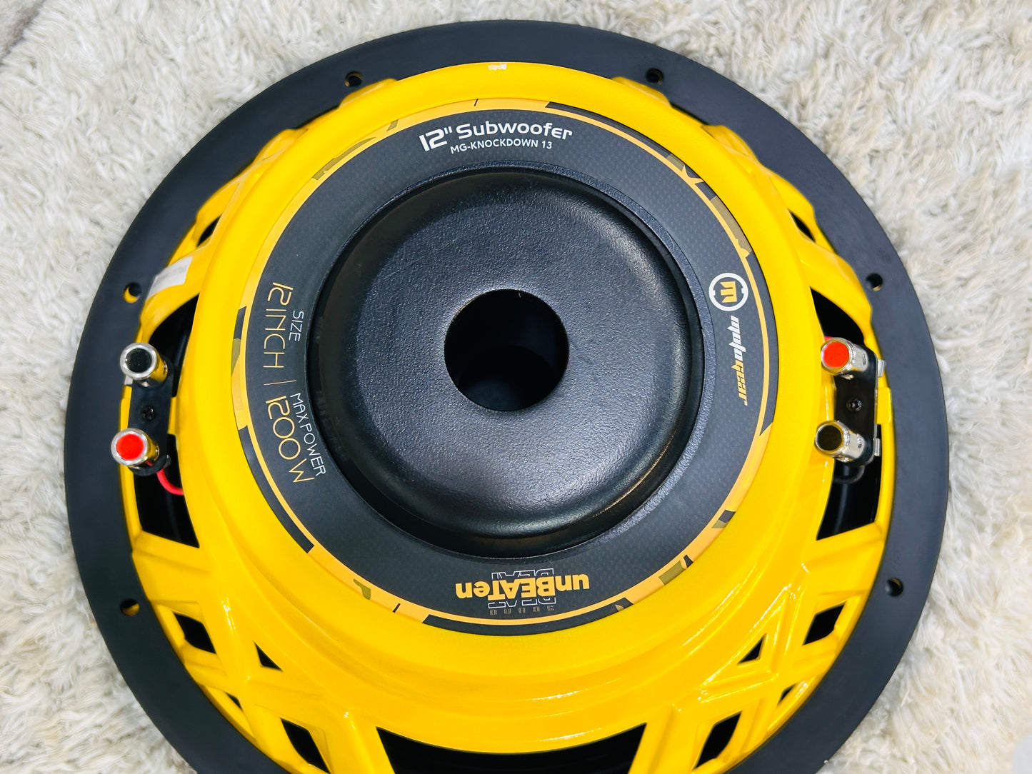 THE 12 INCH CAR SUBWOOFER MG-KNOCKDOWN13 (Pack of 1)