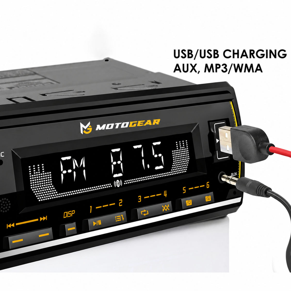 MOTOGEAR FM-6 4x50W MOSFET Car FM Stereo Player