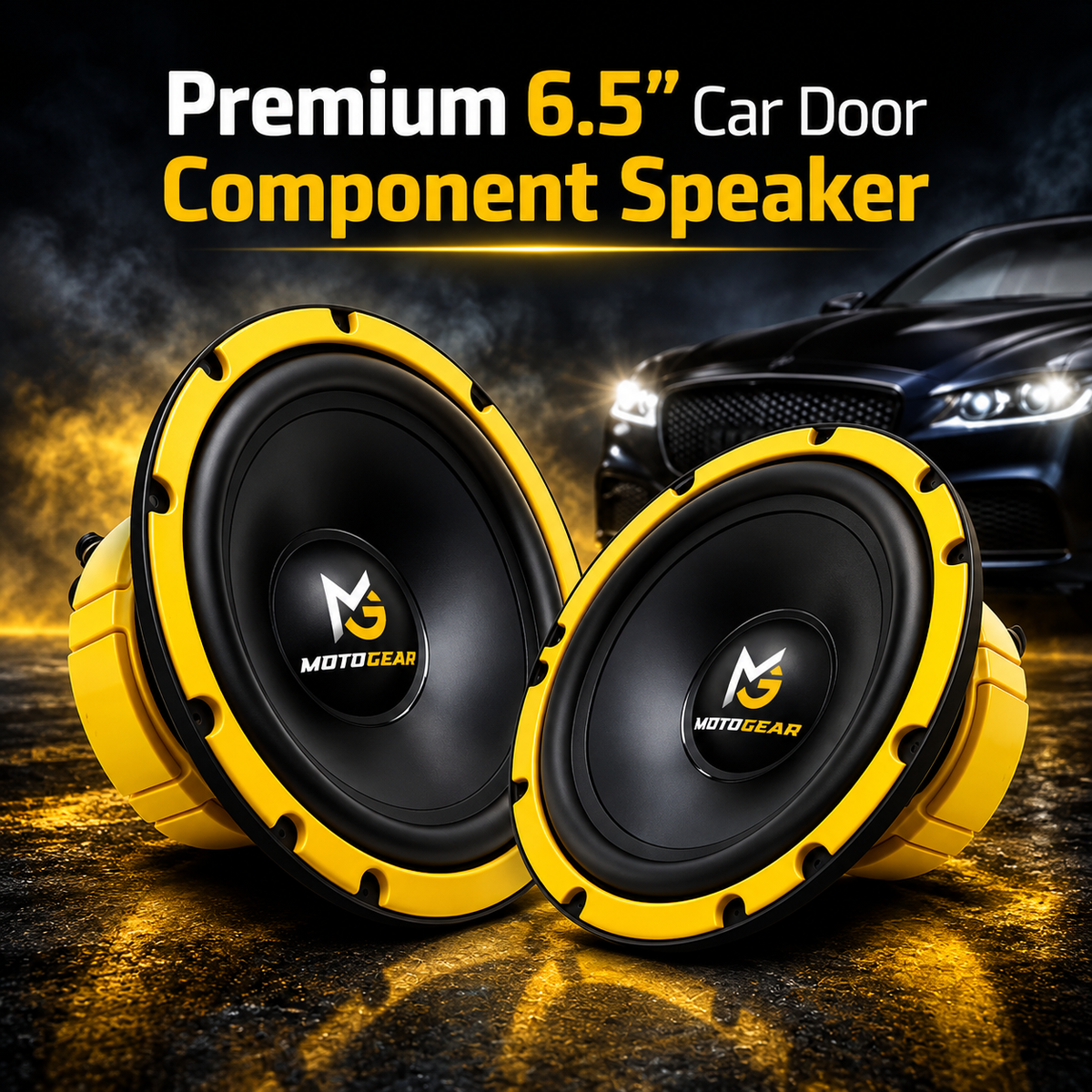 MOTOGEAR 80W RMS 6.5 Inch Car Door Component Speaker