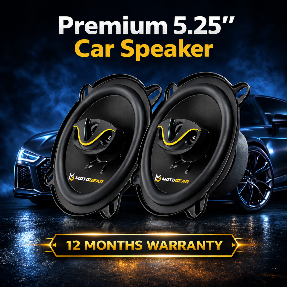 MOTOGEAR 5500 5.25 Inch 30W RMS Car Door Speaker